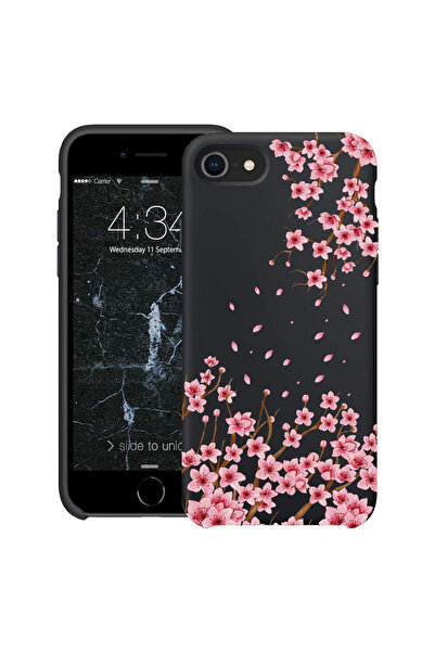 bestcase Υπέρλεπτη Θήκη για Apple iPhone SE 3 / SE 2 / 8 / 7, Φλοράλ - Ροζ Άν...