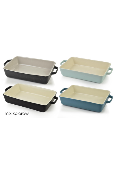 MONDEX Vas dreptunghiular BASIC, amestec de culori, 30x20x7 cm