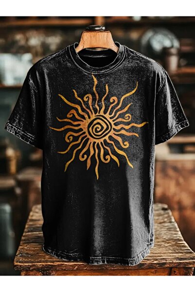 bellanova Μπλουζάκι με στάμπα, κορυφαίας ποιότητας, vintage πλυμένο, στυλ δρό...