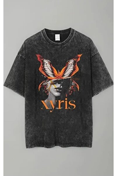 ZEMLİYA Μπλουζάκι με στάμπα, κορυφαίας ποιότητας, vintage πλυμένο, στυλ δρόμο...