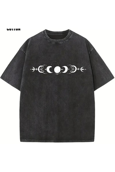 bellanova Μπλουζάκι με στάμπα, κορυφαίας ποιότητας, vintage πλυμένο, στυλ δρό...