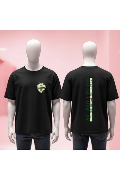 Vordevia Al Ahli Saudi Fc Printed Crew Neck Wide Fit Unisex Tshirt