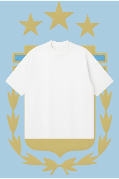 PURE POWER Maradona Argentina Oversize Boxy Fit Unisex 100% Cotton Tshirt – Printed T-Shirt |   Streetwear