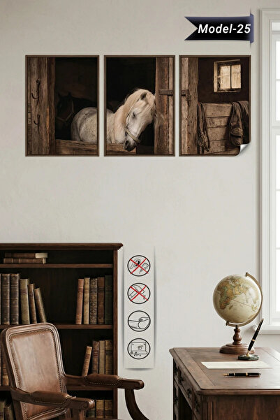 Akıllı Kağıt Statik Tutunma Özellikli Tablo - Poster Hayvan (Model- 25)