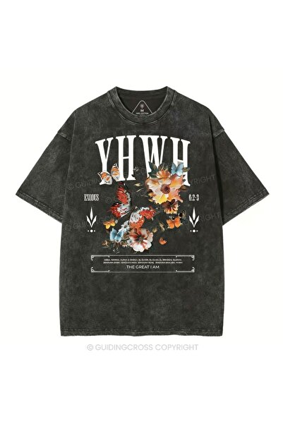 bellanova Μπλουζάκι με στάμπα, κορυφαίας ποιότητας, vintage πλυμένο, στυλ δρό...