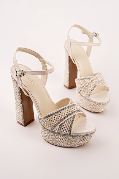 Madam Tarz ROSE-22010 Σανδάλια Πλατφόρμας με Πέτρες