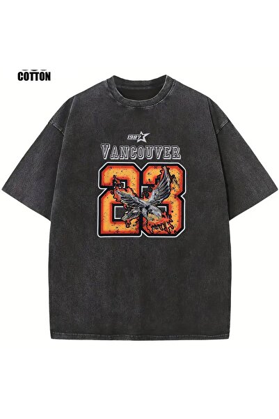 bellanova Μπλουζάκι με στάμπα, κορυφαίας ποιότητας, vintage πλυμένο, στυλ δρό...