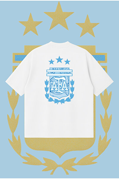 PURE POWER Fifa Wc26 Argentina Oversize Boxy Fit Unisex 100% Cotton Tshirt – ...