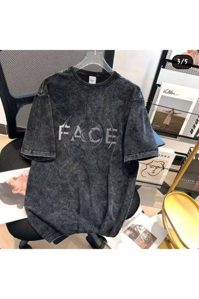 bellanova Μπλουζάκι με στάμπα, κορυφαίας ποιότητας, vintage πλυμένο, στυλ δρό...