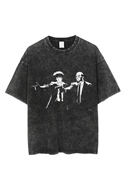 ZEMLİYA Μπλουζάκι με στάμπα, κορυφαίας ποιότητας, vintage πλυμένο, στυλ δρόμο...