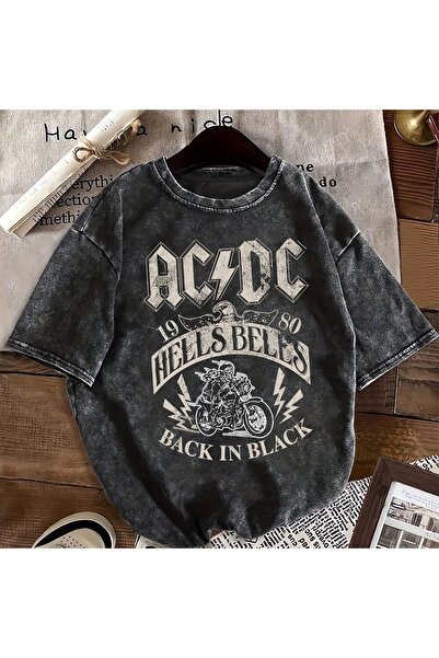 bellanova Μπλουζάκι με στάμπα, κορυφαίας ποιότητας, vintage πλυμένο, στυλ δρό...