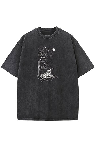 bellanova Μπλουζάκι με στάμπα, κορυφαίας ποιότητας, vintage πλυμένο, στυλ δρό...