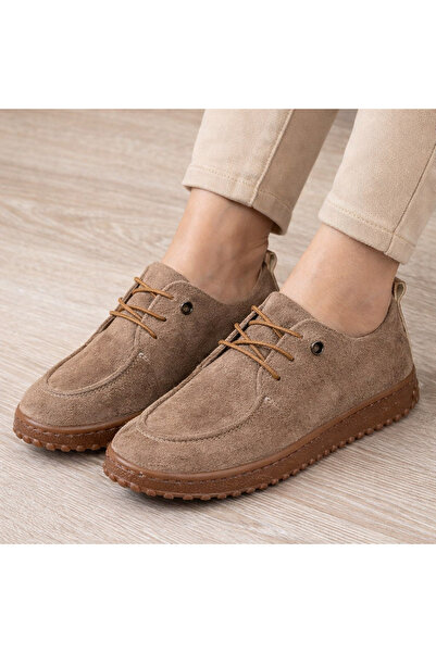 Tuğba Ortopedi Γυναικεία παπούτσια βιζόν από καστόρι χωρίς κορδόνια, ελαστικά...