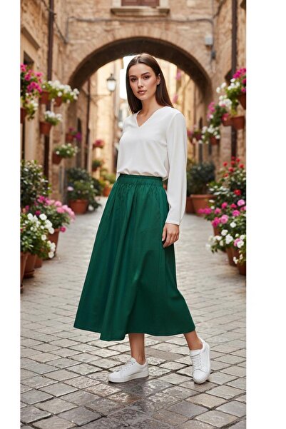 newmisal ΓΥΝΑΙΚΕΙΑ ΦΟΥΣΤΑ ΑΝΕΤΗΣ ΕΦΑΡΜΟΓΗΣ ΜΕ ΕΛΑΣΤΙΚΗ ΜΕΣΗ, ΔΙΠΛΕΣ ΤΣΕΠΕΣ, Υ...