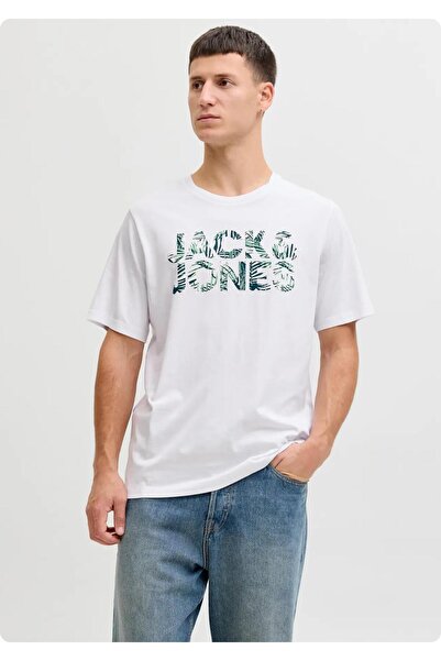 Jack & Jones JACK&JONES 12288536 JJEJEFF LOGO MAJICA 0 OVALNI KRATKI RUKAV