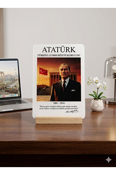 Arzuca Konsept M. Kemal Atatürk | Hediyelik Masa Süsü Ev Dekor | Atatürk Hedi...