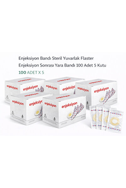isiltikidsmoda Enjeksiyon Bandı Steril Yuvarlak Flaster Enjeksiyon Sonrası Ya...