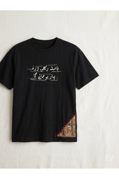 Bikhata Sada-e-Virasat Unisex Boxy Fit T-Shirt 100% Cotton, Soft & Breathable, Cultural Truck Art Design
