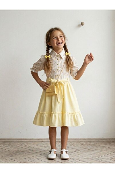 Cherrys Bebek Cherry Printed Antali Girls' Dress