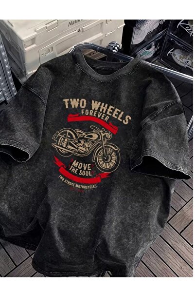 bellanova Μπλουζάκι με στάμπα, κορυφαίας ποιότητας, vintage πλυμένο, στυλ δρό...