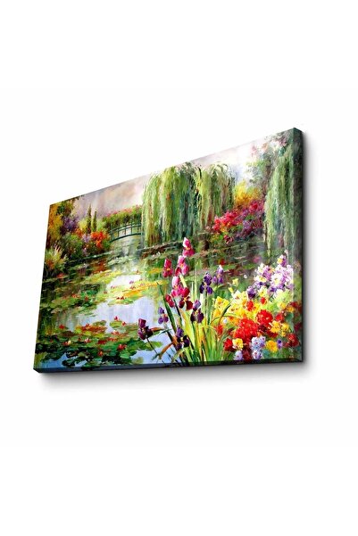 OEM Tablou decorativ Re-Bloom, model Delta Vacaresti, pânză/lemn, multicolor,...