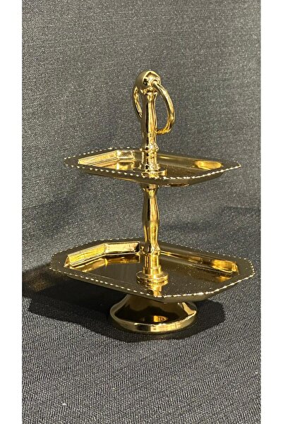 Mikasa Moor Gold 2-Tier Turkish Delight Holder 18X25Cm