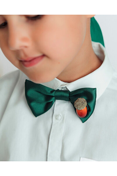 fustite cu luminite Πράσινο Φθινοπωρινό Παπιγιόν με Βελανίδι