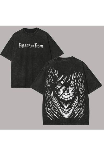 Mella&Co Anime Oversize T-Shirt - Anthracite Vintage Washed - 100% Cotton