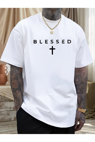 Nilvor Tricou oversize unisex cu design special, imprimat pe față, cu simbolu...