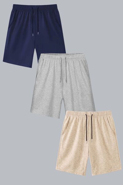 cm buseyiz BuseKids Unisex Καλοκαιρινά Σορτς/Κάπρι Σετ 3 τεμαχίων Άνετη Εφαρμ...