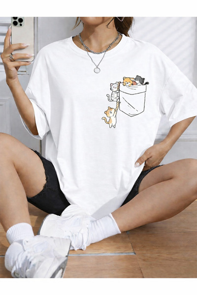 Gollinger Cats Falling from the Sky Printed Women's T-Shirt