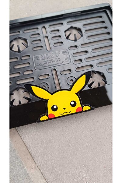 Pikachu Motor Plakalık Pleksi | Pikachu Motorsiklet Plakalık | Pikachu Motor Plakalık Kare