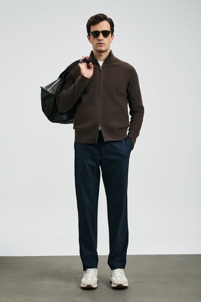 Lufian Ανδρικό Παντελόνι Chino με Στενή Γραμμή, Κανονική Μέση και Ίσια Μπατζά...