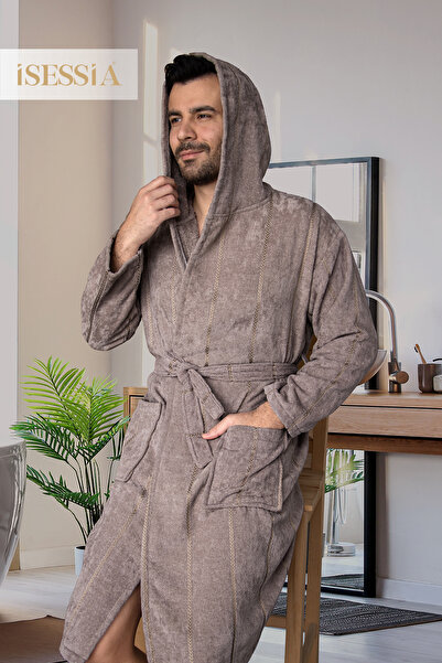 Isessia Μίλα Βαμβακερό Μπουρνούζι με Κουκούλα |   Γυναίκες & Άνδρες |   Μαλακ...