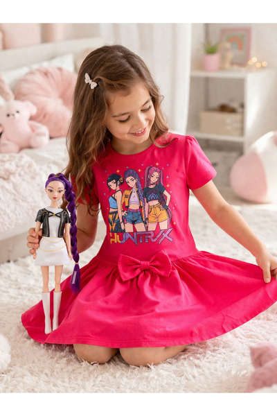 Fayola K-pop Κορίτσια Κυνηγοί Δαιμόνων Φόρεμα και Κούκλα Δώρο