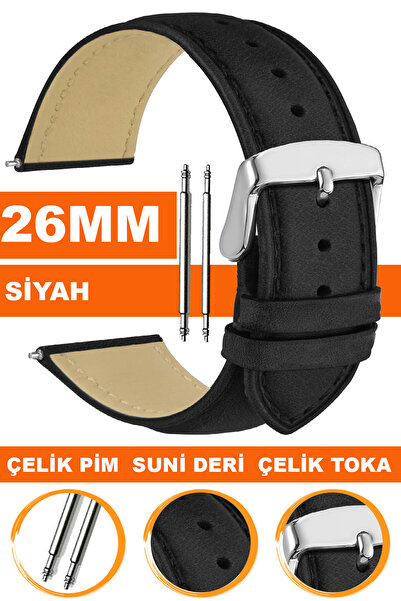 COBRA Classic Model Leather Watch Band Strap Compatible with 26mm Watches Al1...