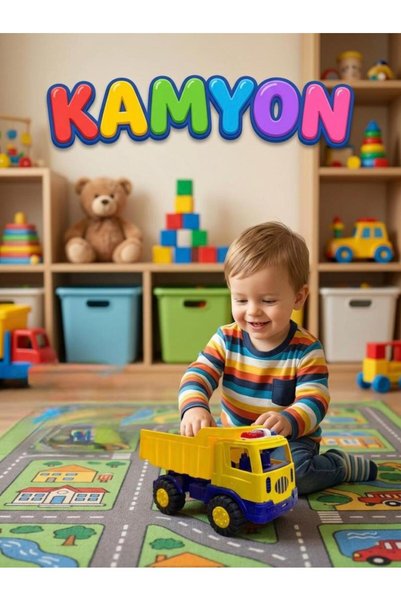 Tıfıl Toys شاحنة قلابة بطول 20 سم مع هيكل قابل للرفع، لعبة شاحنة ذات طابع مهني
