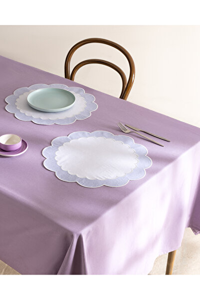 Madame Coco Orel Κεντητό Σουπλά - Λευκό/Μπλε