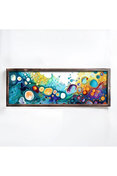 OEM Tablou decorativ Re-Bloom, MDF/lemn masiv, multicolor, 40 x 120 x 3.5 cm