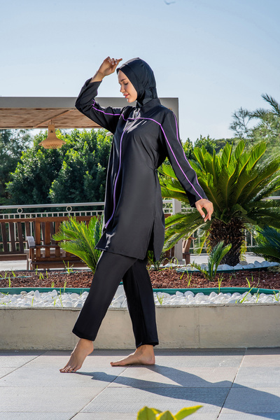 FORMO Γυναικείο μαγιό με φερμουάρ που στεγνώνει γρήγορα, μακρύ, κλειστό και μ...