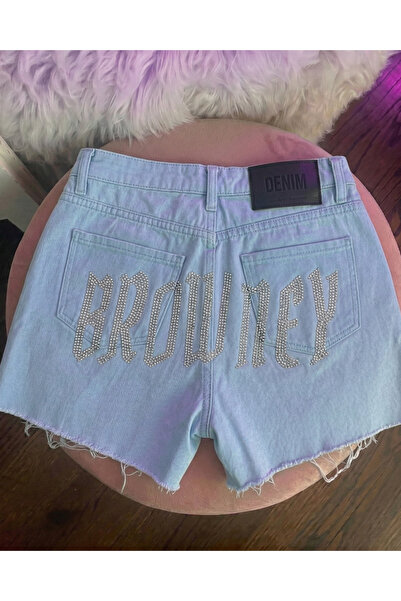 Toum Shiny Retro Vintage Y2K Rhinestone Mini Shorts