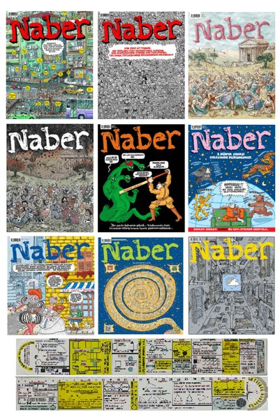 Komik Şeyler Naber Karikatür Dergi 8-9-10-11-12-13-14-15-16. Sayılar Set + Öz...