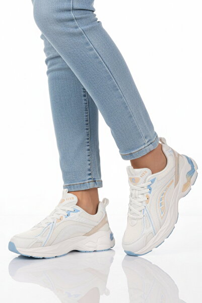 Pierre Cardin Λευκό Μπλε Ελαφρύ Γυναικείο Αθλητικό Παπούτσια με Διχτυωτό Πάτο...