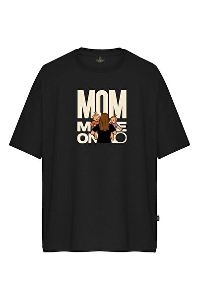 Espina Premium Mom Mode on Two Girls Printed Short Sleeve T-Shirt