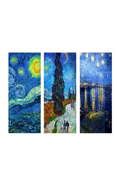 OEM Σετ διακοσμητικών καμβάδων Re-Bloom, 3 τεμάχια, Βίνσεντ βαν Γκογκ, MDF, π...