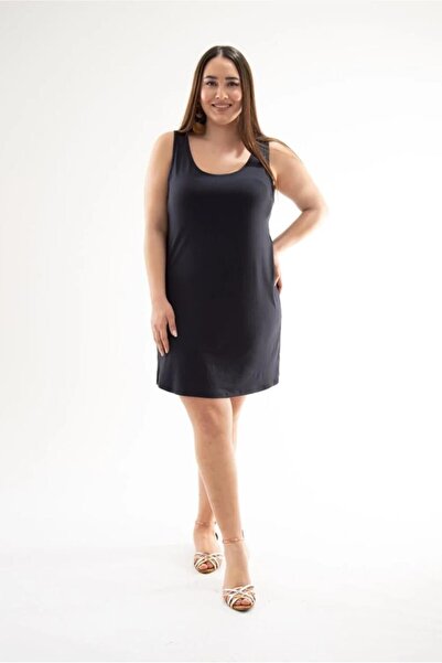 Roxxlen Γυναικείο φόρεμα με τιράντες σε μεγάλο μέγεθος