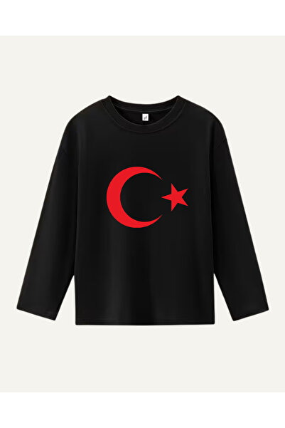 haha Children's Moon Star Printed Long Sleeve T-Shirt