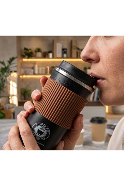Kuzey Tacı Dijital Sıcaklık Göstergeli Akıllı Termos Mug – 500 ML Paslanmaz Ç...
