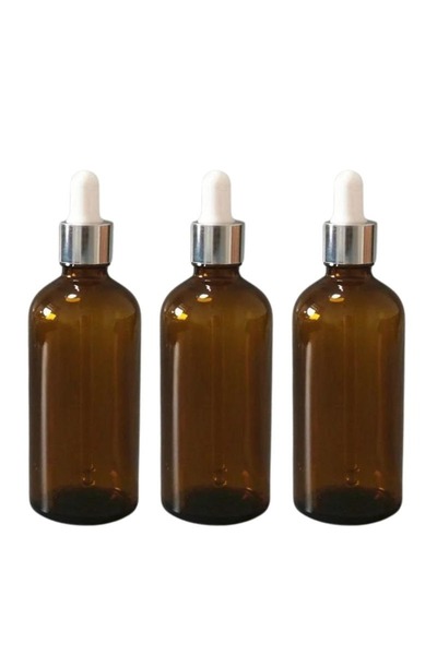 Aroma Expert Recipient cosmetic 100 ml, pipetă argintie, set de 3