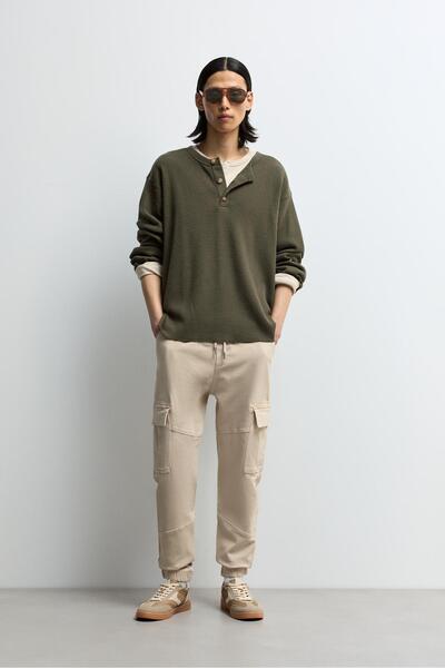 LEFTIES Pamuklu kargo jogger jean